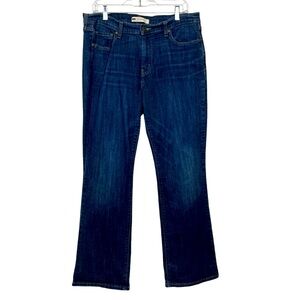 Levi Strauss 515 Bootcut Medium To Dark Wash 5 Pockets Size 34 Studded Pockets